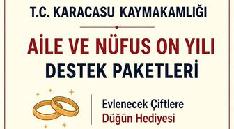 Karacasu'da ailelere düğün ve 'Hoş Geldin Bebek' desteği