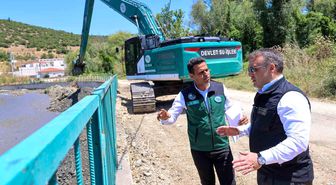Karasu Çayı'nda taşkın alarmına karşı dev müdahale
