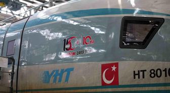 15 Temmuz logolu YHT'ler raylarda