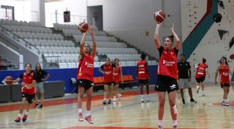 16 Yaş Altı Kız Basketbol Milli Takımı, Avrupa Şampiyonası için Çanakkale'de kampa girdi