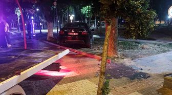 Alkollü aday sürücü kaldırıma çıktı, ehliyetine el konuldu
