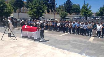 Gaziantep'te polis memuru son yolculuğuna uğurlandı