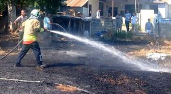 Hassa'da bahçe yangını