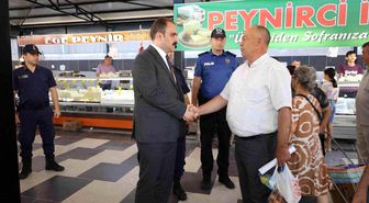 Kaymakam Battal, pazarcı esnafı ve vatandaşlarla buluştu