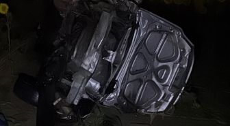 Tekirdağ'da tarlaya devrilen otomobildeki 5 kişi yaralandı