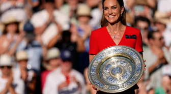 Wimbledon'da Kate Zarafeti: Kırmızı elbisesiyle tüm bakışları topladı!