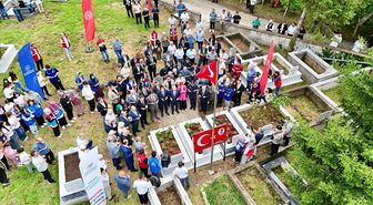 Giresun'da 15 Temmuz şehidi İsmail Kefal kabri başında anıldı