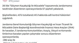 26 ilde 'göçmen kaçakçılığı' operasyonu: 43 tutuklama
