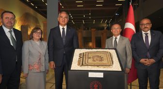 ABD'den iade edilen Zeugma mozaik paneli evine kavuştu