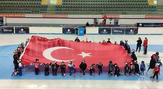 Palandöken'de 15 Temmuz anısına buzda anma programı