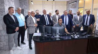 KKTC heyeti AOSB'nin dijital altyapısını yerinde inceledi