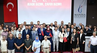 Manisa CBÜ'de 15 Temmuz Demokrasi ve Milli Birlik Günü Anma Programı Düzenlendi