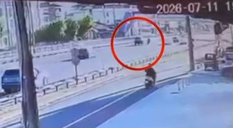 Motosiklet sürücüsünün öldüğü kazanın görüntüleri ortaya çıktı