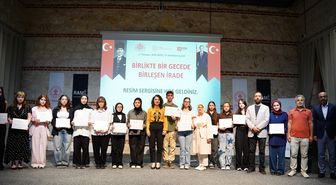Liseler Arası 15 Temmuz Resim Yarışması Sergisi Açıldı