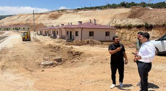Şenköy'de afet konutları tamamlanma aşamasına geldi