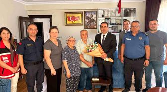 Alaşehir Kaymakamı Öter'in İlk Ziyareti Şehit Ailesine