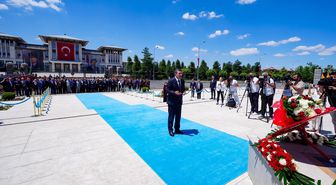 15 Temmuz Demokrasi ve Milli Birlik Günü'nde Cumhurbaşkanlığı Külliyesi'nde anma töreni