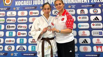 Düzceli judocu Erva Eren Avrupa üçüncüsü oldu