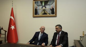 İçişleri Bakanı Çiftçi, eski TBMM Başkanı Kahraman ile görüştü