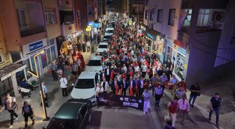 Türkeli'de 15 Temmuz Demokrasi ve Milli Birlik Günü yürüyüşü düzenlendi