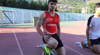 Yetenek taramasında keşfedilen Mehmet Akif atletizm milli takımına seçildi
