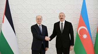 Azerbaycan Cumhurbaşkanı Aliyev, Filistin Başbakanı Mustafa'yı kabul etti