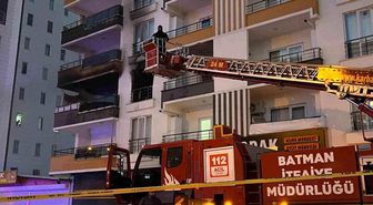 Batman'da apartman dairesinde yangın
