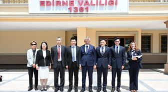 Çin Başkonsolosu Edirne Valisi’ni ziyaret etti