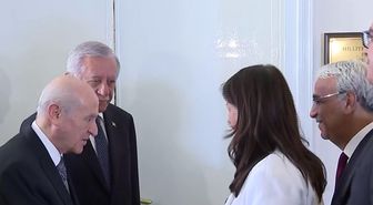 DEM Parti'den MHP lideri Devlet Bahçeli'ye ziyaret