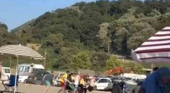 Denizde boğulma tehlikesi geçiren kişiyi vatandaşlar kurtardı