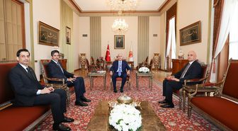 Kurtulmuş Katar Büyükelçisi'ni kabul etti