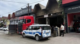 Trabzon'da tırın yakıt deposunda patlama oldu, 1 kişi yaralandı
