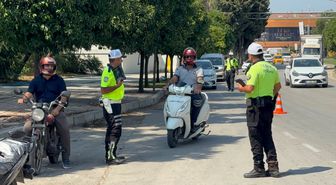 Adana'da trafik denetiminde 23 motosiklet sürücüsüne ve 2 yolcuya ceza kesildi