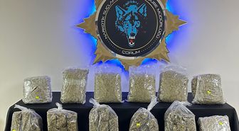 Çorum'da yaklaşık 9,5 kilogram sentetik uyuşturucu ele geçirildi
