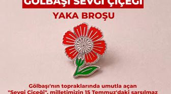 15 Temmuz'un 10. yılına özel rozet: Sevgi çiçeğinden ilham