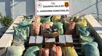 Jandarmadan 1 tonluk tütün ooerasyonu: 2 gözaltı