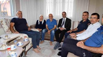 Karacasu Kaymakamı Battal, şehit aileleri ve gaziyi ziyaret etti