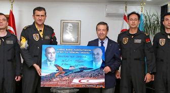 SOLOTÜRK pilotları KKTC'de ağırlandı