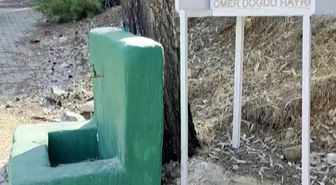 Mezarlıktaki muslukları çalan hırsızlara vatandaştan tepki