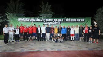 Sungurlu'da Veteranlar Ayak Tenisi Onur Turnuvası tamamlandı