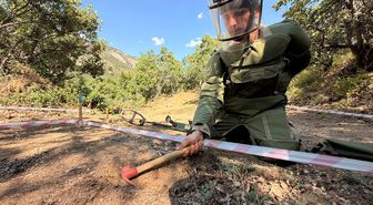 Tunceli'de mayınlı alanlar JÖMAT timleriyle güvenli hale getiriliyor