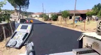 Yenice'de köy yollarında sıcak asfalt dökme çalışmaları hız kesmeden devam ediyor