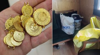 Bağışlanan kıyafetlerden çil çil altın çıktı