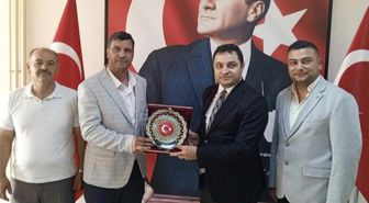 Sivrihisar esnaf odalarından Kaymakam Temel'e anlamlı ziyaret