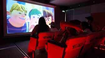 TRT sinema tırı, Kırıkkale'de çocuklarla buluştu