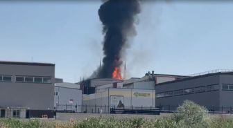 Ankara'da fabrika yangını