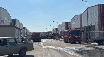 Ankara'da fabrika yangını