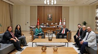 KKTC Cumhurbaşkanı Erhürman, Gaziantep Büyükşehir Belediye Başkanı Şahin'i kabul etti