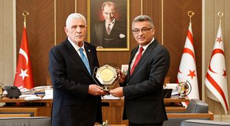 KKTC Cumhurbaşkanı Erhürman, İYİ Parti Genel Başkanı Dervişoğlu ve beraberindeki heyeti kabul etti