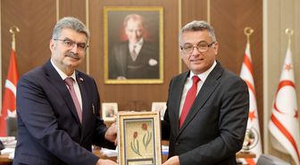 KKTC Cumhurbaşkanı Erhürman, Türkiye-KKTC Parlamentolar Arası Dostluk Grubu Başkanı ve beraberindeki heyeti kabul etti